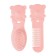 Set of combs "Bear", 2 pcs., Pink color
