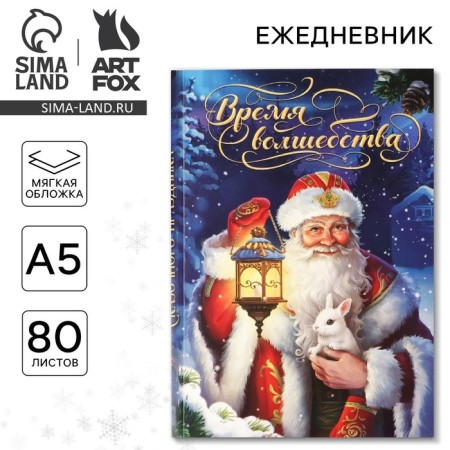 Diary in the thin cover A5, 80 liters of "time of magic"