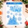 Stickers on the windows "New Year" Cathedral, snowflakes, 41 x 29 cm