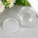 Bank for scrapbooking plastic "Glass" 110 ml Transparent 5.5x6.5x6.5 cm