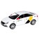Metal machine "Lada Vesta Yandex Taxi" 1:24, doors, baggage, voiced, white color open