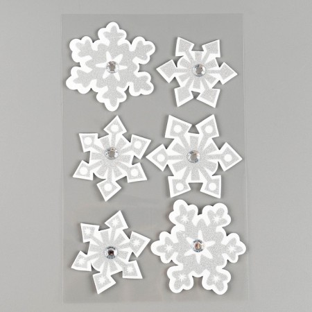 New Year's set of huts from EVA "Snowflakes", 6 pcs.-2