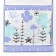 Pocket textile Ethel "forget -me -nots" 2 departments, 41x20 cm