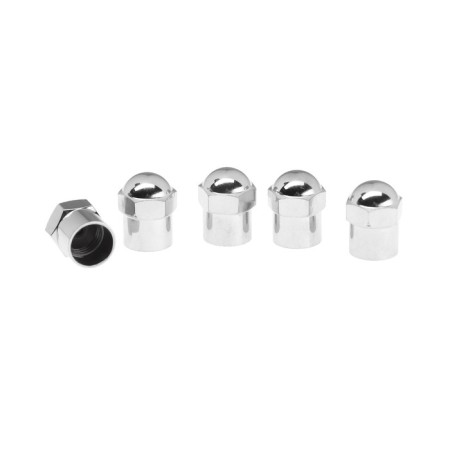 Caps on the valve Cartage, chrome, set 5 pcs