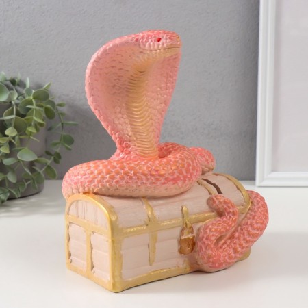 New Year's piggy bank "Cobra on the chest" 20 x 17 x 12 cm.-3