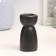 Lund candlestick Black gloss, 4x4x8cm