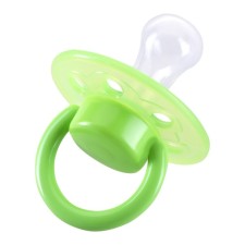 Nipple-dummy Silicone classic “sun”, from 3 months, green color