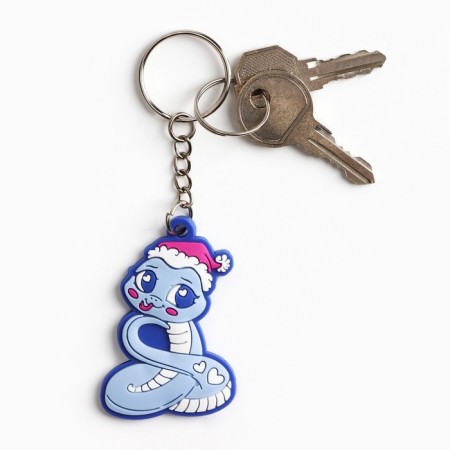 The keychain "New Year will give a fairy tale", 3.7 x 5.5 cm-3