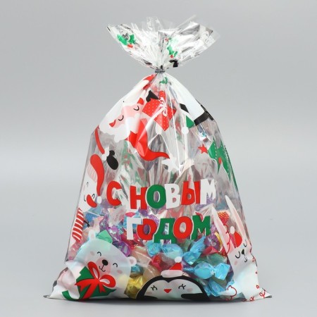 Plastic package "New Year's turmoil", 20 x 30 cm, New Year-1