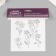 Plastic stencil "Flowers" 15x15 cm