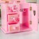 Musical box "Pink cabinet with surprises" 18x18x12 cm