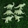 A set of luminous decor "Dinosaurs"