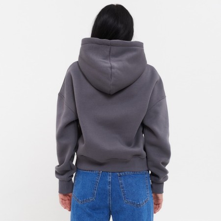 Women's sweatshirt was laid down, dark gray color, size 42-46 (One size)-1