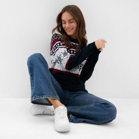 Knitted jumper KAFTAN "SNOW" size 56-1