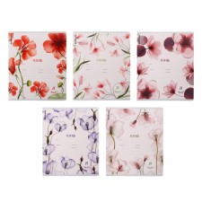 A notebook of 24 sheets in the Erichkrause Mystic Flowers line, covered Cardboard, OFSET block, 5V, mix
