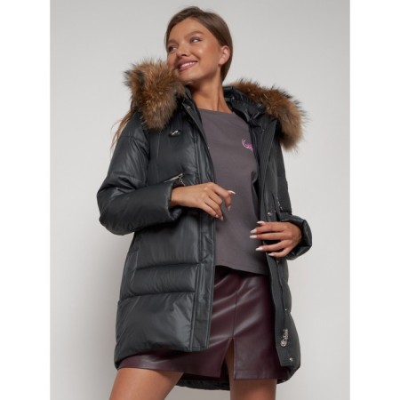 Winter jacket, size 46, dark gray color-18
