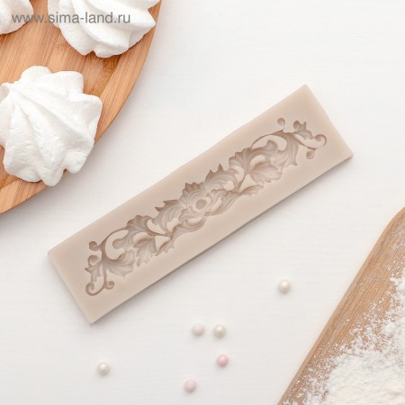 Mold Dolyana "Lepnin", silicone, 13.5 × 3.5 cm, color mix-9