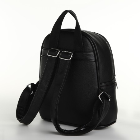 Women's backpack on lightning, black color-2