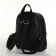 Women's backpack on lightning, black color
