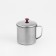 A stainless steel mug with a Western lid, 620 ml, chrome color
