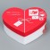 Gift box, packaging, “love everywhere” 16 x 14 x 6 cm