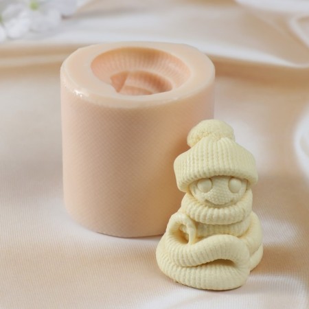 Silicone Mold "Snake in a hat" silicone 7x6x5.5 cm