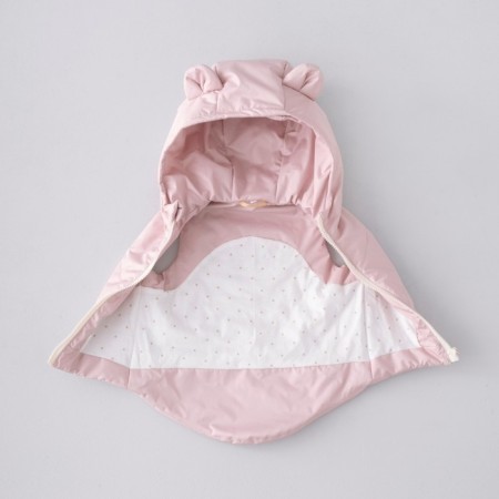 Beginning children's insulated kinderlitto "Orsetto", height 80-86 cm, color pink powder-2