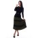 Female skirt, size 42, green color