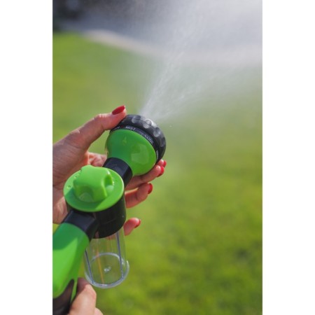 A pistol for watering, 8 modes, with a sink flask, a quick -sitting connection, plastic-6