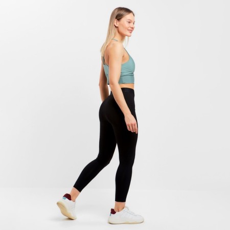 Female sports leggings, black color, size 48-4