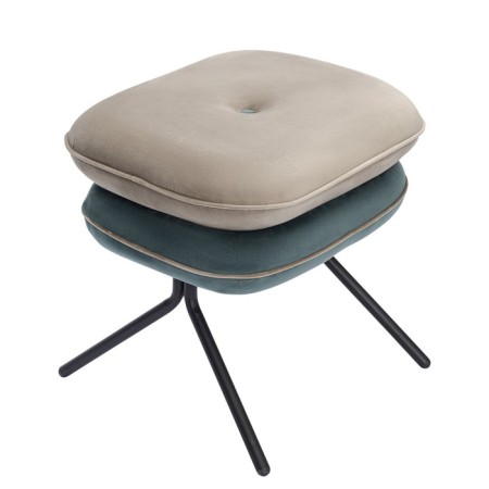 PEA PEA, 497 × 403 × 425 mm, velor, beige color / blue-green-2