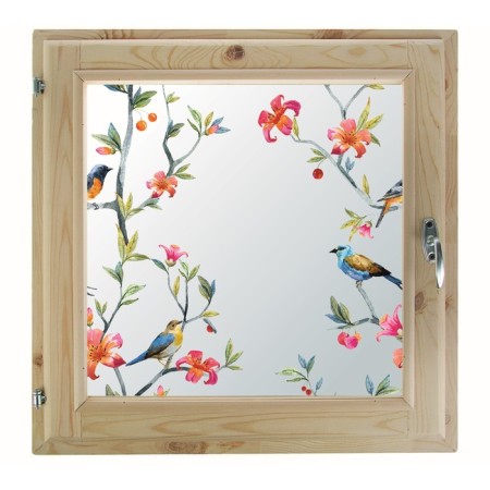 Window 60x70 cm, "birds", single -chamber double -glazed window, seal, needles