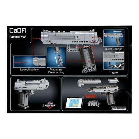 The designer techno "Pistol", 307 parts, 5 bullets, shoots-5