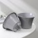 Kashpo for flowers with an insert "Lagoon", 600 ml, d = 13 cm, h = 9 cm, color gray color