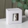 Ceramics mug lid and spoon Moon, 350 ml, white color
