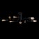 Ceiling light MayToni T532CL-08B, 8HE27, 60W, 59x87x25.2 cm, black color black