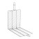 Fish lattice for a tandoor, total H-50 cm, working part 35 x 23 cm, stainless steel