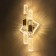 Sconces "Ice" 2xled 3000k gold 37x18x10cm