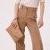 Lightning bag bag, beige color