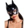 Glossy cat mask from Wetlook material, black color, OS size