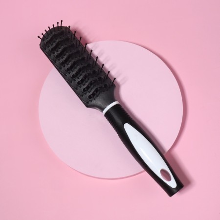The comb is massage, ventilated, 4 × 23.2 cm, black/white color-1