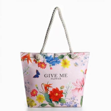 Bag Women's Beach Nazamok "Give Me Flower", 47*37*13.5 cm-2