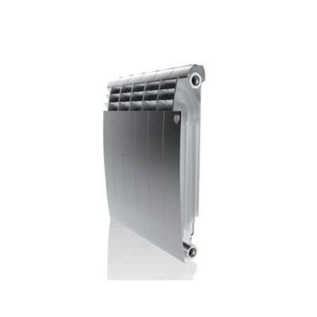 Bimetallic radiator Royal Thermo Biliner New/Silver Satin, 500 x 80 mm, 6 sections, chrome