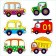 Floor Puzzle Mosaic "Machines" (Baby Step) (small)