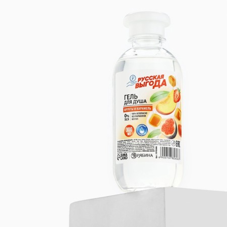 Shower gel Russian benefit, 300 ml, fruit and caramel-4