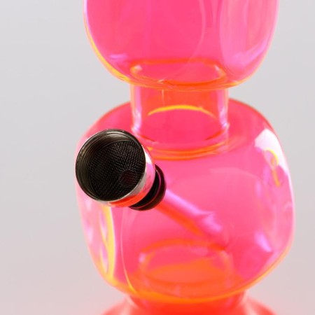Bong, H-16 cm, "playing cube", acrylic, mix-1