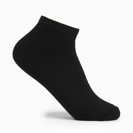 Male socks shortened, black color, size 27