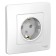 See Blanca Rosette, 16 A, 250 V, built -in, with salary, IP20, white, Blnrs001011