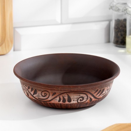 Deep plate 0.55 l, 5x16x16 cm, Angob