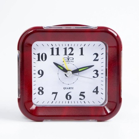 Clock - desktop an alarm clock, discrete move, D -8 cm, 8.5 x 10 cm, aa